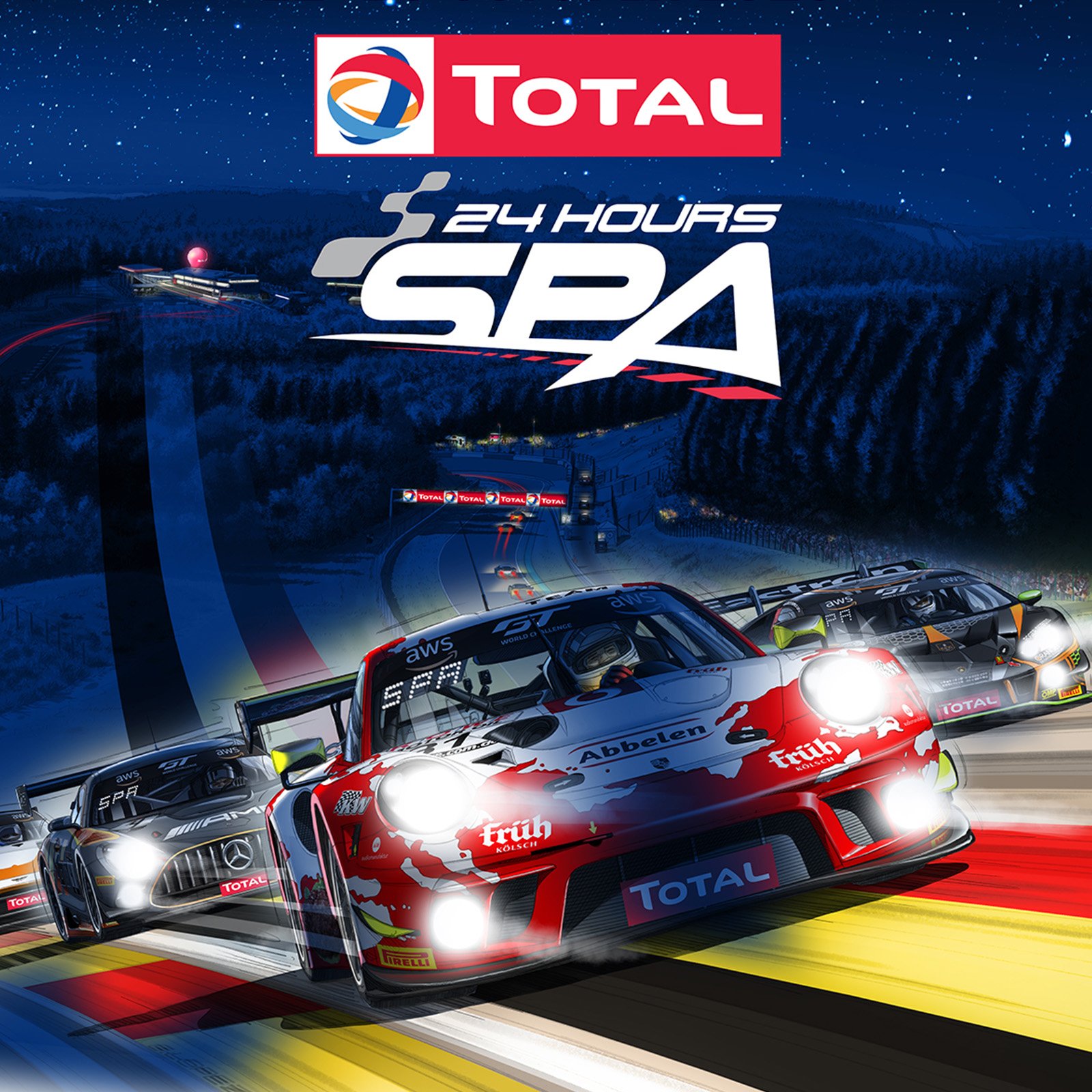 Total 24 Hours of Spa marks 100day countdown with dazzling night